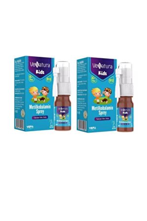 Venatura Kids B12 Metilkobalamin 5 ml 60 Puf Sprey (2 Adet)