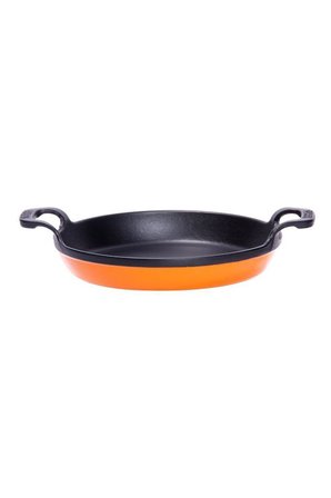Sürel Döküm 22 Cm Yuvarlak Düz Sahan Parlak Turuncu