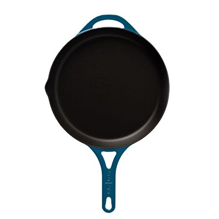 POT ART Mavi Düz Döküm Tava 28 cm