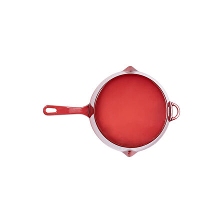 Sürel Degrade Kırmızı Yuvarlak Petekli Tava 28 cm