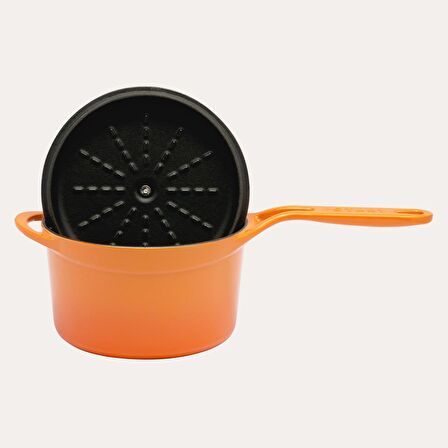 POT ART Peach Mini Döküm Tencere 18 cm