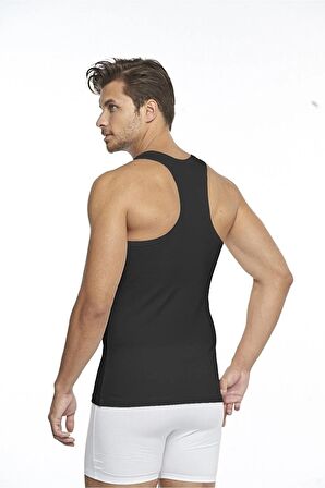 ERKEK PAMUKLU SÜPREM PENYE SLİM FİT ARKASI ÇAPRAZ SPORCU LİKRALI ATLET 6'LI -1050