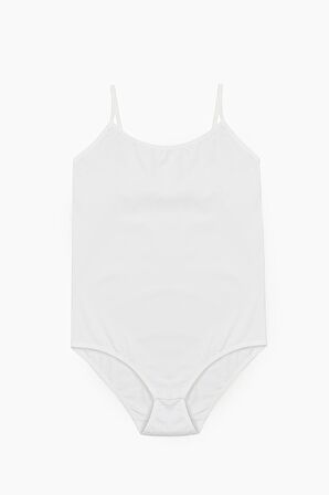 Kadın Pamuklu İp Askılı Üst Likralı Çıtçıtlı Body 6'LI - 2480