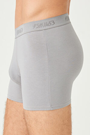 ERKEK PAMUKLU SÜPREM PENYE SLİM FİT İNCE LASTİKLİ LİKRALI BOXER Y.GRİ -1150
