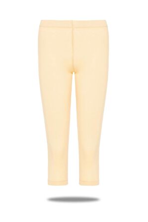 Kız Çocuk Pamuklu Kapri Boy Klasik Li̇kralı Tayt - 8003