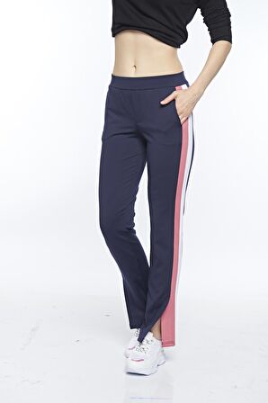 Kadın Çi̇ft Taraflı Yan Çi̇zgi̇ Yırtmaçlı Detaylı Likralı Esofman Altı - 4913