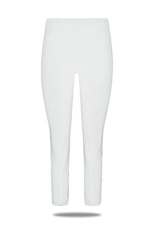 Kadın Modal kapri Boy Orta Yüksek Bel Siyah Tayt - 4022 - 4065