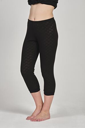 Kadın Pamuklu Kapri Boy  Kısa Paçalı Alt - 3947