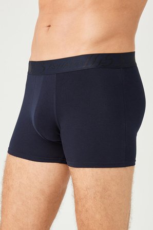 ERKEK PAMUKLU SÜPREM PENYE SLİM FİT İNCE LASTİKLİ LİKRALI BOXER 2'Lİ -1178