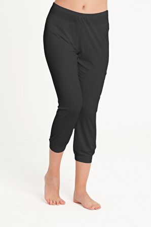 Kadın Comfort Fi̇t Kapri boy Biyeli Paçalı Alt - 3943