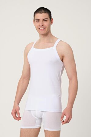 ERKEK PAMUKLU SÜPREM PENYE SLİM FİT SPORCU LİKRALI ATLET 6'LI -1006