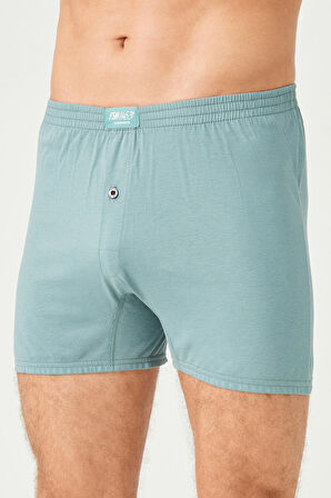 Erkek Pamuklu Klasi̇k Paçali Renkli̇ Boxer Grant Yeşili 2'Lİ - 620