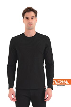 Erkek Thermal İçlik Sıfır Yaka Uzun Kollu Üst – 611