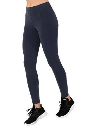 Kadın Sonbahar Kış Orta Yüksek Bel Likralı Modal Tayt - 4815