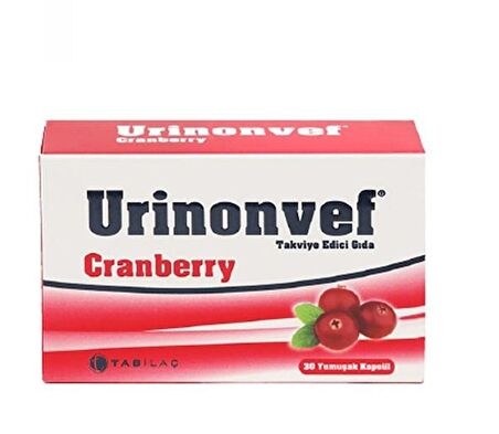 Tab Urınonvef Cranberry 30 Yumuşak Kapsül