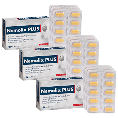 Nemolix Plus 30 Tablet x 3 Adet