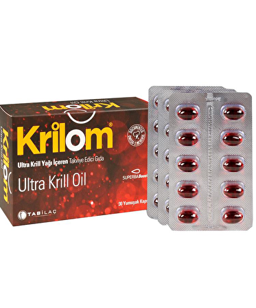 Tab Krilom Ultra Krill Yağı 30 Kapsül