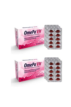 OmePa VM-Omega+Vitamin+Mineral 30 Yumuşak Kapsül-2 ADET-SKT:02/2025