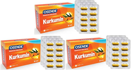 Tab Osende Kurkumin 30 Kapsül x 3 Adet
