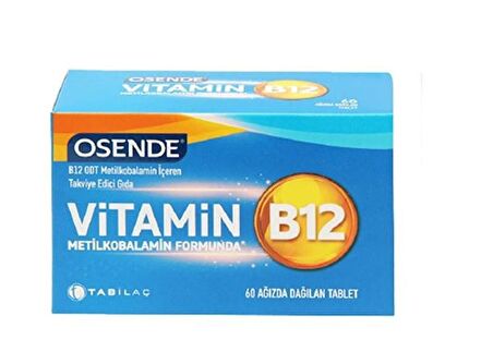 Tab Osende Vitamin B12 60 Dilaltı Tablet