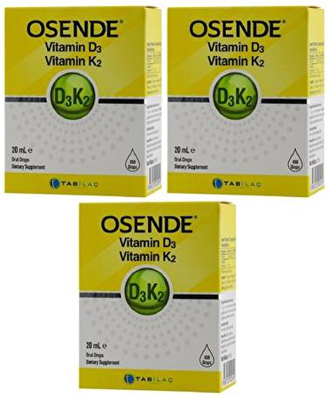 Tab Osende D3k2 Kompleks Damla 20 Ml x 3 Adet