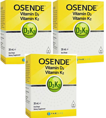 Tab Osende D3k2 Damla 20 Ml x 3 Adet