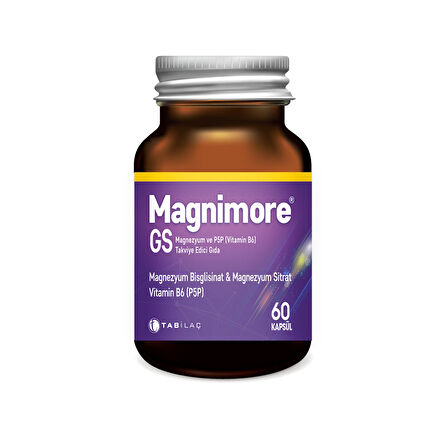 GS Magnezyum ve P5P (Vitamin B6) Takviye Edici Gıda 60 Kapsül