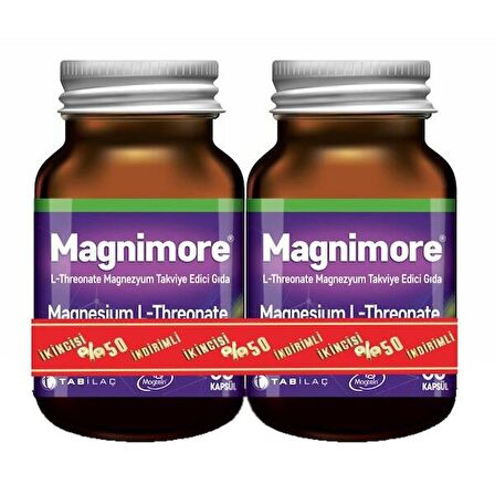 Magnimore L-Threonate 60 Kapsül 2.si %50 indirimli