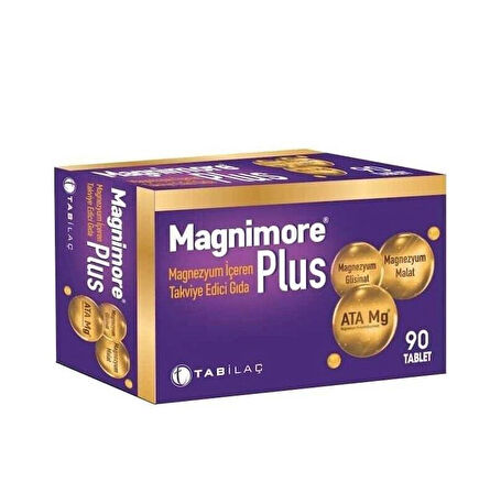 Magnimore Magnezyum İçeren Takviye Edici Gıda 90 Tablet