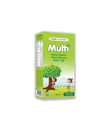 Tabvitamins Multi Multivitamin Multimineral Balık  Yağı 200 Ml