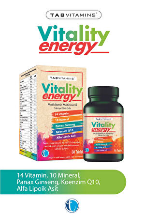 Tabvitamins Vitality Energy Multivitamin Multimineral 60 Tablet