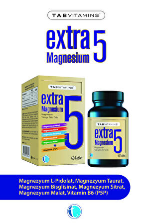 Tabvitamins Extra5 Magnesium 60 Tablet