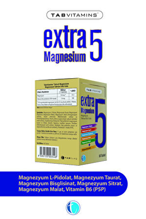 Tabvitamins Extra5 Magnesium 60 Tablet