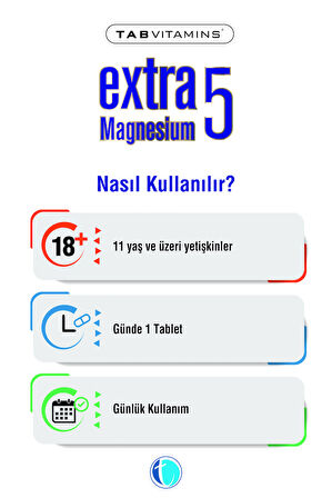 Tabvitamins Extra5 Magnesium 60 Tablet