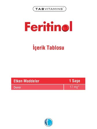 Tabvitamins Feritinol 30 Saşe