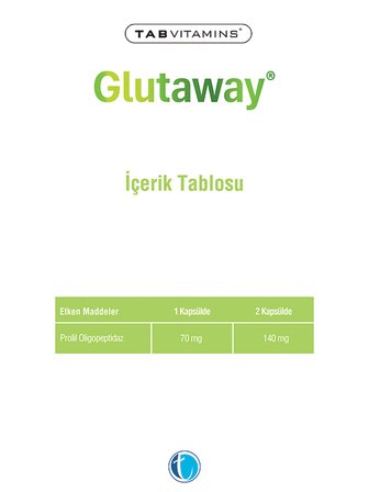 Tabvitamins Glutaway Prolil Oligopeptidaz 60 Kapsül