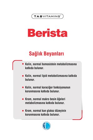 Tabvitamins Berista 60 Tablet | Tanışma Paketi Shaker Hediyeli