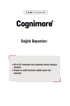 Cognimore 60 Kapsül | Tabvitamins Tanışma Paketi Shaker Hediyeli