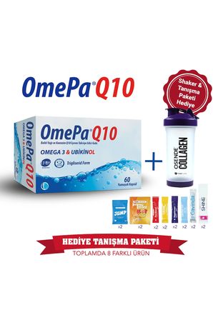 Omepa Q10 60 Kapsül | Tanışma Paketi Shaker Hediyeli