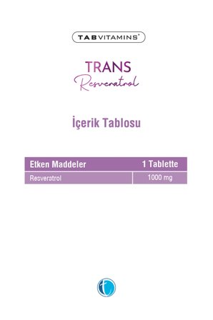 Tabvitamins Trans Resveratrol 30 Tablet | Tanışma Paketi Shaker Hediyeli