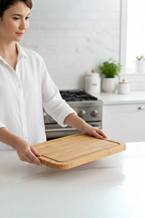 Bambum Talau Kesme & Steak Tahtası Orta BKTA02