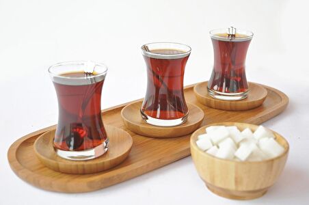 Bambum Silva 6'lı Yuvarlak Çay Tabağı