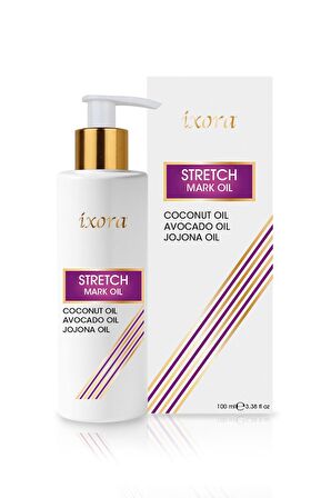 ixora Çatlak Oluşumunu Önleyen Bitki Özlü Yağ Stretch Mark Oil 100 ml