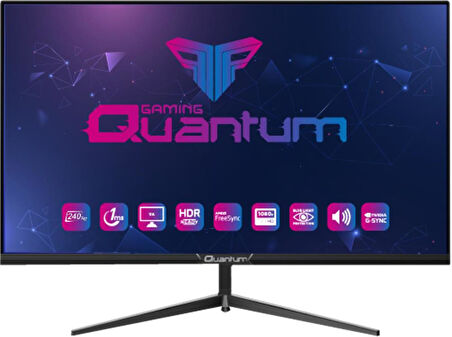 Technopc 27" Quantum Gaming Monitör PG27 FHD VA1ms 300Nit 240Hz 2xHDMI 2xDP 1xSPK RGB Light Monitör