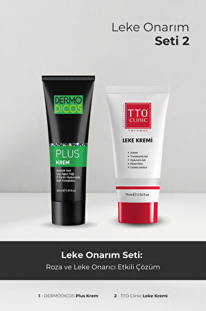 CLINIC LEKE KREMİ 75ML + DERMODICOS PLUS KREM 30ML HEDİYE