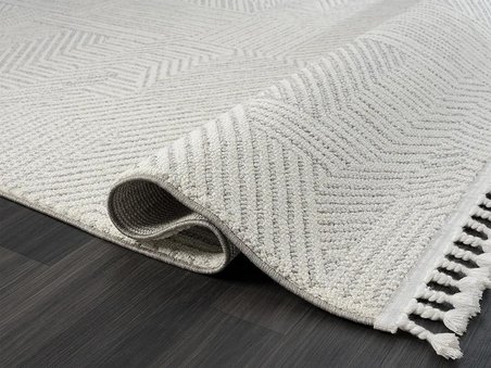 Wool Wl008a Bej Halı Sisal Bukle Dekoratif Kabartmalı Halı Tozsuz Antialerjik Salon Halısı Koridor