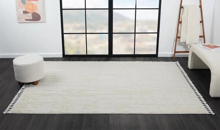 Wool Wl004a Bej Halı Sisal Bukle Dekoratif Kabartmalı Halı Tozsuz Antialerjik Salon Halısı Koridor