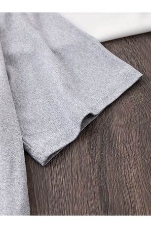 Unisex Papatya Minimal Baskılı Tasarım Tshirt