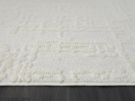 Wool Wl004a Bej Halı Sisal Bukle Dekoratif Kabartmalı Halı Tozsuz Antialerjik Salon Halısı Koridor
