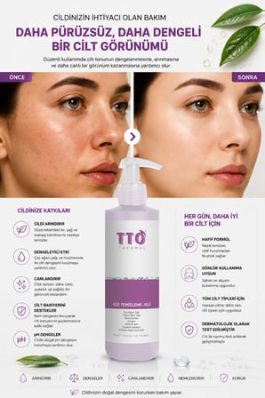 Yüz Temizleme Jeli 150 ml (ÇAY AĞACI YAĞI / TEA TREE OIL)